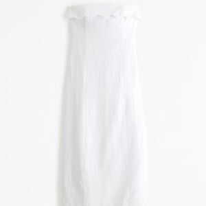 Abercrombie Linen Scalloped Dress